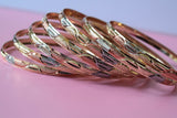 Scarlett Tricolor 7 Bangle Set