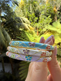 Enamel Flower Bangle (3 colors)