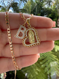 Lace Mary Heart & Initial