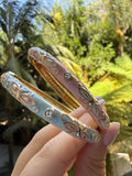 Butterfly Enamel Bangle (pink or blue)