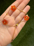 Agate Inspired Flower Bracelet