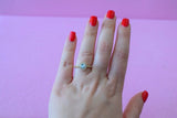 Gold Halo Ring (White)