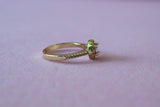 Gold Halo Ring (Pink)