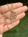 Maddy Cross & Initial (Pink)