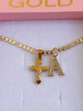 Cutesy Crucifix & Initial