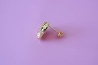 Nugget Heart Earrings