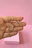 Butterfly Set (Figaro Chain)
