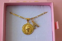 Round Classic Saint Jude & Initial