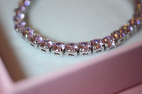 Pink Tennis Bracelet