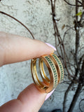Emerald Hoops