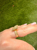 Diamond Butterfly Ring (White)