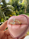 Icy Heart Bypass Ring (adjustable)
