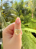 Diamond Nugget Heart Ring