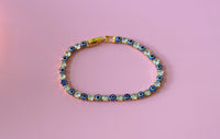 Dark Blue Eye Line Bracelet