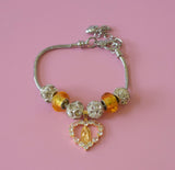 Honey Mary Heart Charm Bracelet