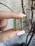 Emerald Hoops