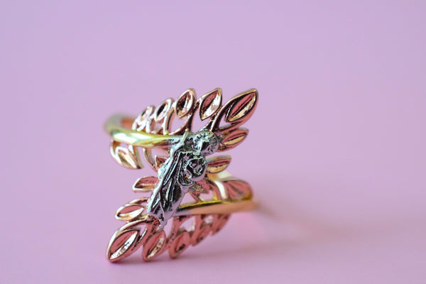 Leaf Design Saint Jude Ring