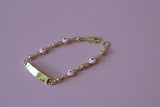 Kids Pink Eye Bracelet