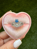 Blue Crown Ring