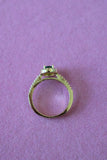Gold Halo Ring (Green)