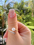 Adjustable Pearl Bypass Ring