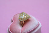 Iced Out Heart Ring