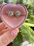 Brilliant Flower Studs