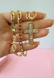 Saint Cross On Men's Thick Chain