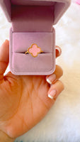 Pink Clover Ring