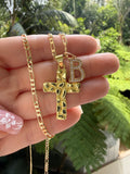 Nugget Cross & Initial