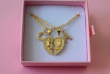 Diamond Saint Jude & Mary Hearts With Initials