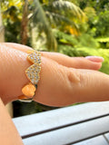 Pavé Diamond Heart Band