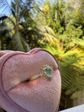 Vintage Style Aqua Heart