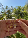 Spinning Honolulu Flower (Figaro Chain)