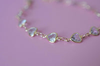 Bezel Heart Bracelet