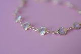 Bezel Heart Bracelet