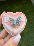 Sapphire Baguette Butterfly Ring