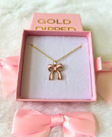 Pink Bow (Rolo Chain)