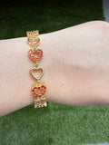 Bling Heart Bracelet (Red)