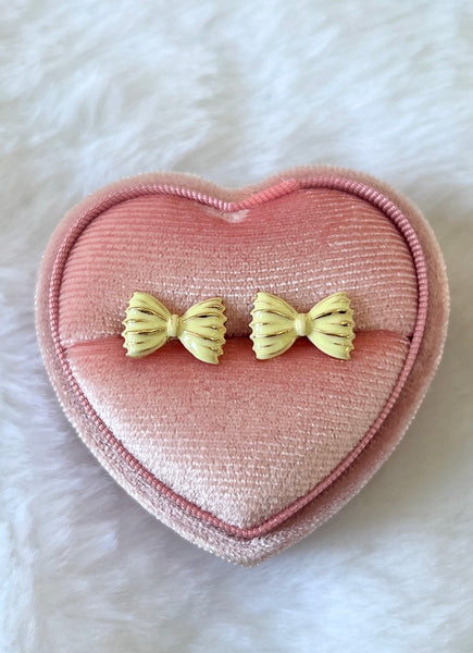 Yellow Bow Studs