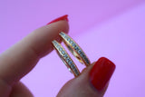 Icy Huggie Hoops