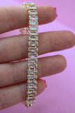 Baguette Tennis Bracelet (Gold)