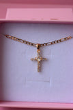 Baguette Heart Cross