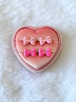 Bow Studs In 2 Shades of Pink