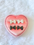 Bow Studs In Black And White