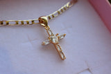 Baguette Heart Cross