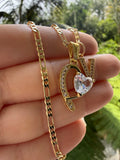 Victoria Heart & Initial