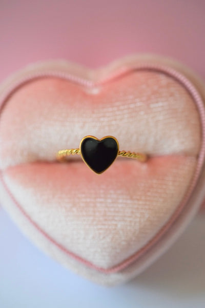 Black Heart Ring