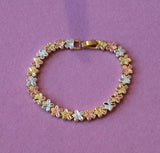 Tricolor Flower Bracelet