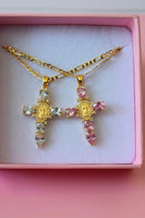 Pear Shape Mary Cross In 2 Colors